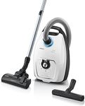 Siemens Vacuum Cleaner with Bag Z 7.0 VSZ7442S, Ideal for Allergy Sufferers, Hygiene Filter Plus, Extremely Quiet, Floor Nozzle for Parquet, Carpet, Tiles, Long Cable, XXL Upholstery Nozzle, Crevice