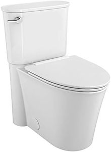 American Standard 226AA104.020 Studio S Right Height Elongated Toilet with Seat-Left Hand Trip Lever, White