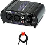 ART CLEANBox Pro Bi-Directiona Dual Channel Level Converter Box (CLEANBOXPRO) Bundle with 20" XLR-XLR Cable