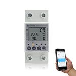 KETOTEK Smart Energy Meter Single Phase Electric Meter KWh Meter 1(63) A 100-265V Din Rail Electricity Meter Digital Power Consumption Monitor with Smart Life/Tuya App