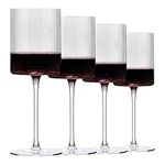Ribbed Wine Glasses | Unique Fluted