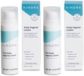 Kindra Daily Vaginal Moisturizer Lotion 2-Pack - Vaginal Cream For Vaginal Dryness And Discomfort - Hormone Free, Gyn Tested, pH-balanced, Doctor Recommended - 120 Applications