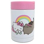 Puckator LPOT24A Hello Kitty & Pusheen the Cat Reusable Stainless Hot & Cold Thermal Insulated Lunch Pot/Snack Pot 500ml