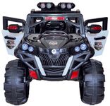 Miniature Mart Kids 4X4 Battery Operated Ride On 5 Motors 12V Big Size Jeep With Swing/Rocking With Remote & Mobile App Control | 1 Year Warranty | Free Video Call Consultation (Police),khaki color