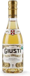 Giusti Italian Organic White Wine Vinegar - White Gourmet Condiment 1.17 Density, Sweet & Fruity Cooking Vinegar for Salad Dressing, Roasted Vegetables, Fish, Made in Italy - 8.45 Fl Oz (Pack of 1)