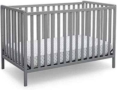 Delta Children Heartland 4-in-1 Convertible Crib - Greenguard Gold Certified, Grey