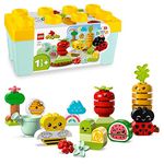 LEGO 10984 DUPLO My First Organic Garden Brick Box, Stacking Toys for Babies and Toddlers 1.5+ Years Old, Learning Toy with Ladybird, Bumblebee, Fruit & Veg