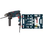 Bosch 1191VSRK 120-Volt 1/2-Inch Variable Speed Hammer Drill + BOSCH 91-Piece Drilling and Driving Mixed Set MS4091