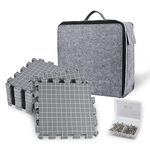 Yrangee Blocking Mats for Knitting & Crochet Project,Extra Thick Blocking Boards with Grids for Needlepoint or Crochet,9 Pack Knitting Mats with 150 T-Pins and Storage Bag