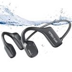 Waearmusic Swimming Headphones, Bone Conduction Headphones Bluetooth 5.1, IP68 Waterproof Headphones for Swimming, 16GB Memory Underwater Headphones, Open-Ear Earphones for Swimming, Running, Cycling