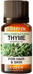 Kukka Thyme Essential Oil for Hair Thyme Oil for Skin - 100% Natural Thyme Essential Oil for Diffuser (10ml)