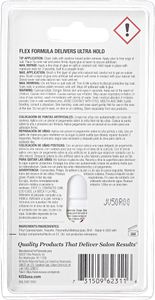 KISS Powerflex Brush-On Nail Glue – Ultra Hold Flex Formula for False Nails