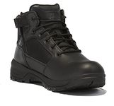 Belleville Spear Point BV915Z 5 Inch Lightweight Black Tactical Boots for Men with Zipper - Designed for Police, EMS, and Security Personnel with Zone Traction Rubber Outsole, Black, 4