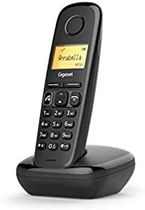 Gigaset A270 - Cordless DECT Phone with a Large, Illuminated Graphic Display - Brilliant Audio Quality with HDSP Technology - 200 Hours Standby time - Phone Book Stores up to 80 Contacts, Black