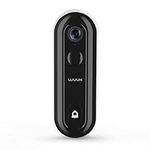 WUUK Doorbell Camera Pro, Add-on Wireless Video Doorbell (WUUK Base Station Required), 2K Resolution HDR, No Monthly Fee, Human and Motion Detection, Anti-Theft Alarm, Compatible with Google & Alexa