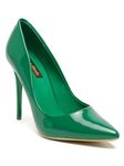 Flat n Heels Womens Green Pumps FnH 4503-GRN