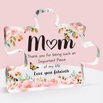 Gifts for Mum - Mum Birthday Gifts Acrylic Block Puzzle, Touching Sayings Engraved Mum Gifts, Presents for Mum from Daughter