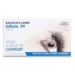 Bausch & Lomb Soflens59 Monthly Disposable Contact Lens (6 Lens Pack -8.50)