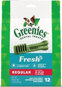 GREENIES Canine Dental Dog Treats Fresh Regular 12 Chews 340g