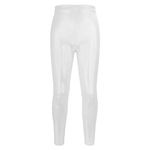 PythJooh Girls Dance Leggings, Little Girls Sparkle Glitter Gymnastics Full Length Pants Metallic Athletic Dancewear Leggings 3-14 Years Silver