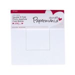 Papermania Square Aperture Cards/Envelopes Pack of 10, 300gsm, White, 13.5 x 13.5cm, Card Making Set for Birthday Card, Thank You Cards, Valentines, Baby Shower, Wedding Card, Ideal for Home Crafting