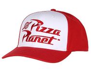 Bioworld Disney Toy Story Adult Pizza Planet Embroidered Snapback Baseball Cap Hat OSFM (Red, One Size), Red, One Size