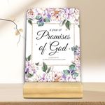 NewEleven A Year of Promises of God Bible Scripture Memory Verse Cards Set of 52, Women's Christian, Christian Gift for Her