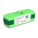 MELASTA 6400mAh Lithium Replacement Battery for Roomba 500 600 700 800 Series 551 595 620 645 650 655 670 675 770 780 870 880 (1-Year Warranty)