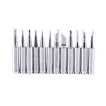 12 Pcs 900 M-T - Replacement Soldering Iron Tips for 936, 937 938, 969, 8586, 852D Soldering Station Soldering Gun Station Tool