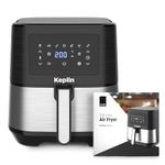 Keplin Air Fryer 5.8L Capacity, Oil Free, Energy Efficient with 7 Presets, 1700-Watt, Non-Stick, Dishwasher Safe Basket, Includes Recipe Book and Quick Start Guide