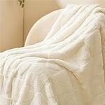 Bedsure White Throw Blanket for Cou