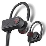TREBLAB XR700 PRO Wireless Earbuds - Sports Headphones, Custom Adjustable Earhooks, Bluetooth 5.0 IPX7 Waterproof, Rugged Workout Earphones, Noise Cancelling Microphone In-Ear (Renewed)