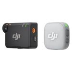 DJI Mic Mini 2 (1 TX + 1 Standard RX), Wireless Lavalier Mic for iPhone 17/16/15 & Android/Camera/Tablet/PC, Ultralight, 11.5h Battery, Fast Charging, Noise Cancelling, Vlog, Streaming