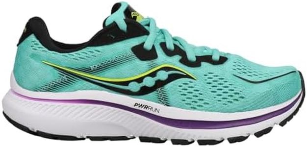 Saucony Women's Omni 20 Running Shoe, Cool Mint/Acid, 9.5