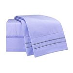 Clara Clark ® Supreme 1500 Collection 5pc Bed Sheet Set - Split King Size, Lavender