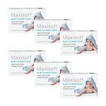 Maxisoft Baby Syndet Bar 75 gm | Bathing Bar for Babies | Prevents Dryness & Rashes | Aloe Vera, Almond Oil, Olive Oil, Vitamin E | pH 5.5, Paraben Free (75 gm - Pack Of 6)