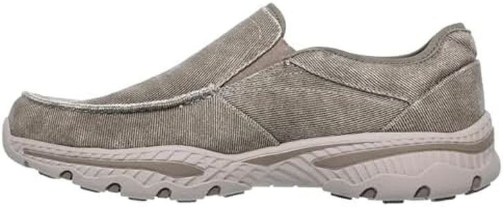 Skechers Men's Relaxed Fit: Creston - Moseco Slip-On Moc Toe Loafer, Taupe, US 10