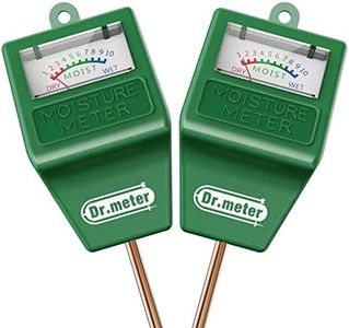 Dr.meter Soil Moisture Meter, 2 Packs Soil Test Kit for Garden Lawn Farm Indoor & Outdoor Use - Soil Tester Hygrometer Sensor for Houseplants - Plant Water Meter-No Battery Needed, Gardening Gifts