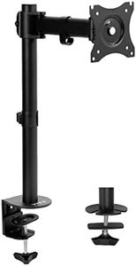 VIVO Single Monitor Fully Adjustable Computer Desk Mount, Articulating Stand for 1 LCD Screen Up to 32 Inches (Stand-V001E)