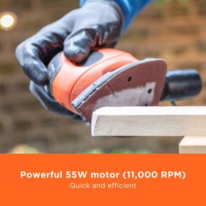 BLACK+DECKER Mouse Detail Sander 55W – Compact Handheld Electric Tool