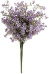 Grand Verde 29” Forget-Me-Not Artificial Flowers Faux Bouquet Long Stems for Tall Vase, DIY Crafts Home Decoration, Bulk 5pcs (Purple)