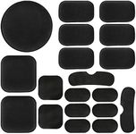 Aoutacc Universal Airsoft Helmet Pads, 19 Pieces/Set Helmet Replacement Foam Pad Kits Set Accessories Mats for Fast/Mich/ACH/USMC/PASGT Helmet (Eva Foam, Black)