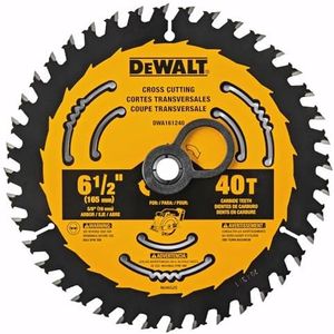 DEWALT Circular Saw Blade, 6 1/2 Inch, 40 Tooth, Framing (DWA161240)