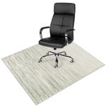 Anidaroel Ombre Desk Chair Mat for Hardwood Floor & Tile, 48"x60" Office Chair Mat for Hard Floors, Office Chair Rug for Rolling Chair, Low Pile Carpet Protector Mat for Home Office, Coffee