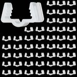 50pcs Christmas Light Hanger Hooks, Plastic Christmas Light Clips Fascia Board Clips Outdoor String Lights Clips Christmas Light Hangers for Outdoor Fascia Board Deck