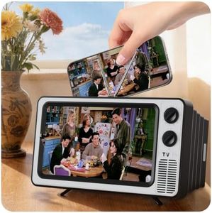 SEANCHEER Retro TV Cell Phone Screen Magnifier HD 3D Portable Foldable