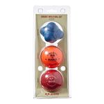 Ram Cricket Skills Ball Set - multi pack of 3 skills coaching balls (Reaction Ball, Wind Ball and Tennis Cricket Ball) - Junior