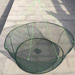 VALINK Foldable Drop Net Fishing Landing Prawn Bait Crab Shrimp Pier Harbour Pond Mesh, Crabbing Catching Fish Prawn Crayfish Lobster Crab Drop Folding Net