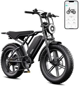 TST Electric Bike for Adults, 1500W Peak Motor 28 MPH 60 Miles Fat Tire E Bike with 48V 15Ah Removable Battery 20" Electric Dirt Bike Hydraulic Suspension and 7-Speed