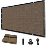 Amagenix 90% Sun Shade Cloth with Grommets, 8' x 12' Pergola Replacement Shade Cover Canopy Privacy Screen for Outdoor Patio Garden, Mocha (We Customized)